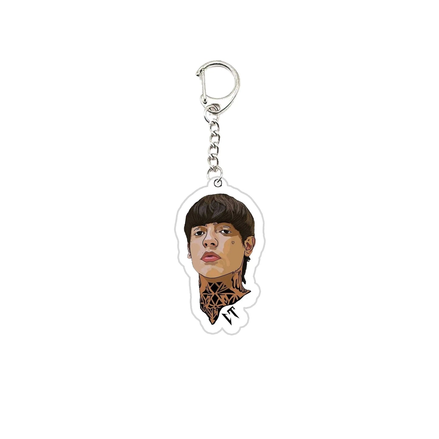 Cartoon Mexican Natanael Cano CT Keychains Keyring Acrylic Natanael Cano Key Chain Ring Pendant Keyring Jewelry Fans Gifts