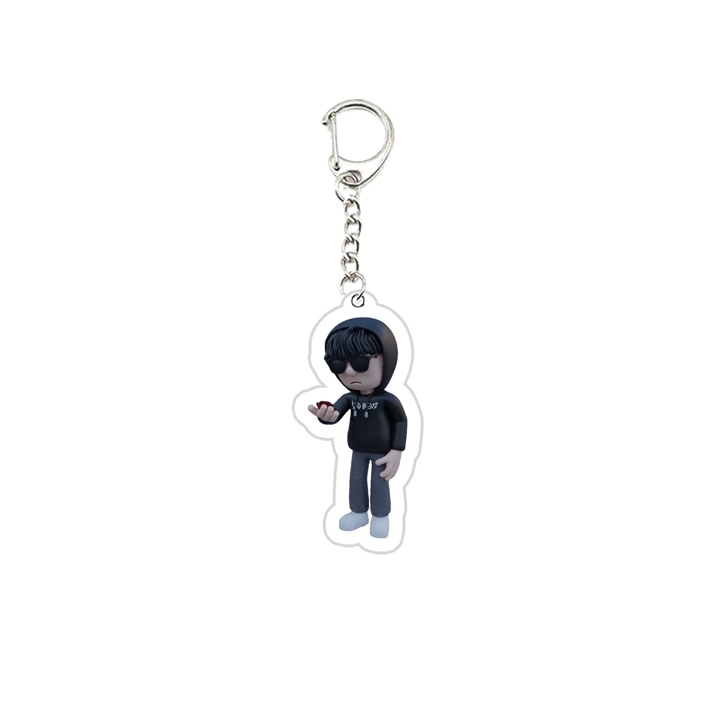Cartoon Mexican Natanael Cano CT Keychains Keyring Acrylic Natanael Cano Key Chain Ring Pendant Keyring Jewelry Fans Gifts