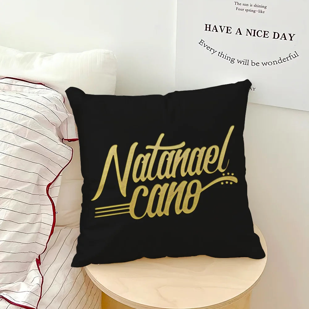 Rapper Natanael Cano Music Pillow Case Sofa Living Room Bedroom Headboard Backrest Cushion Square Cushion Nap Time