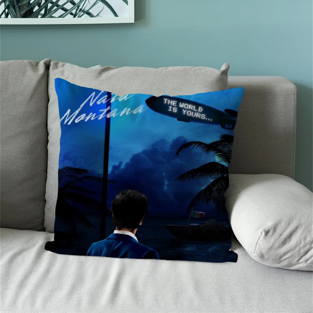Rapper Natanael Cano Music Pillow Case Sofa Living Room Bedroom Headboard Backrest Cushion Square Cushion Nap Time