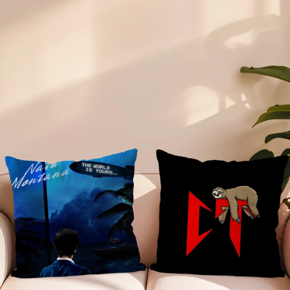 Rapper Natanael Cano Music Pillow Case Sofa Living Room Bedroom Headboard Backrest Cushion Square Cushion Nap Time