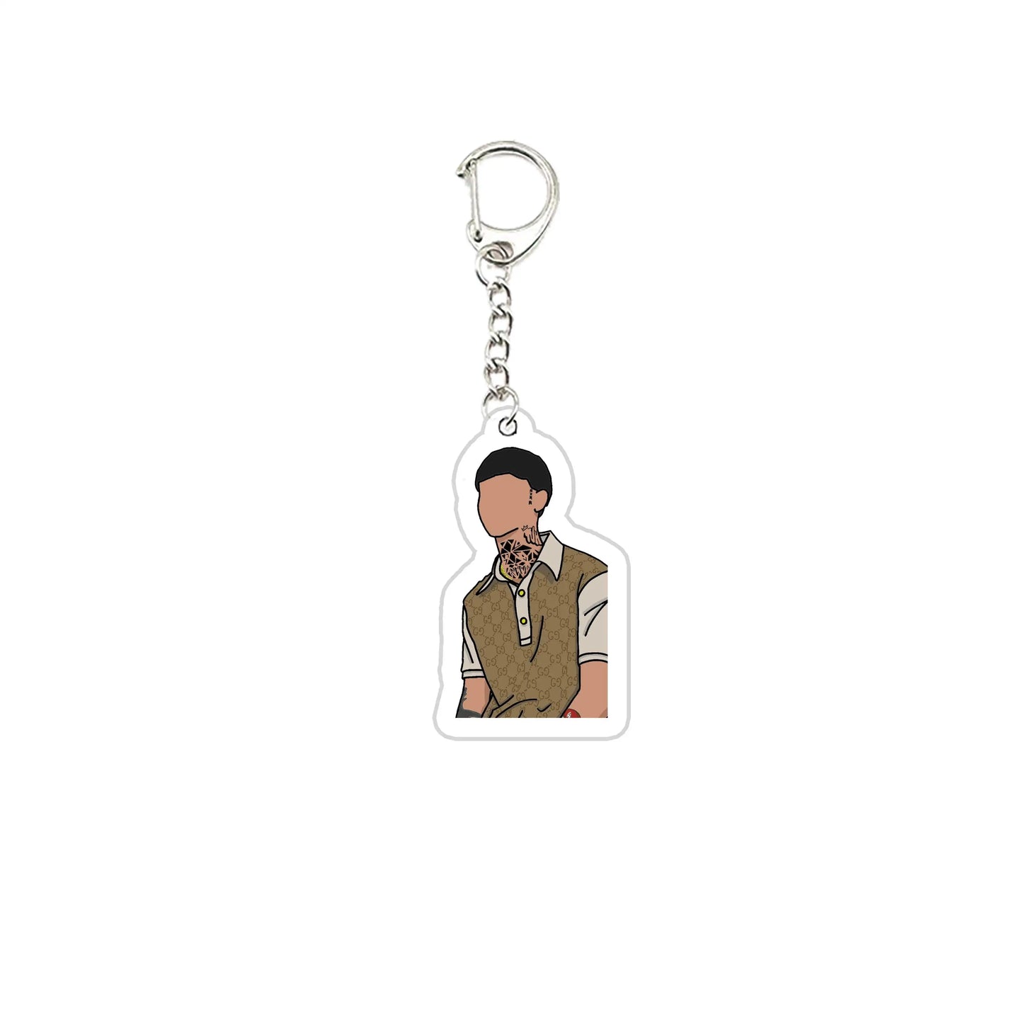 Cartoon Mexican Natanael Cano CT Keychains Keyring Acrylic Natanael Cano Key Chain Ring Pendant Keyring Jewelry Fans Gifts