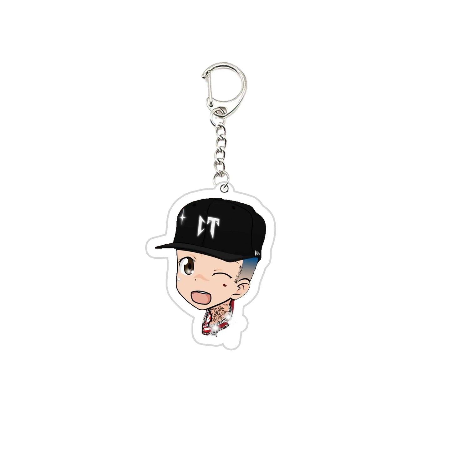 Cartoon Mexican Natanael Cano CT Keychains Keyring Acrylic Natanael Cano Key Chain Ring Pendant Keyring Jewelry Fans Gifts