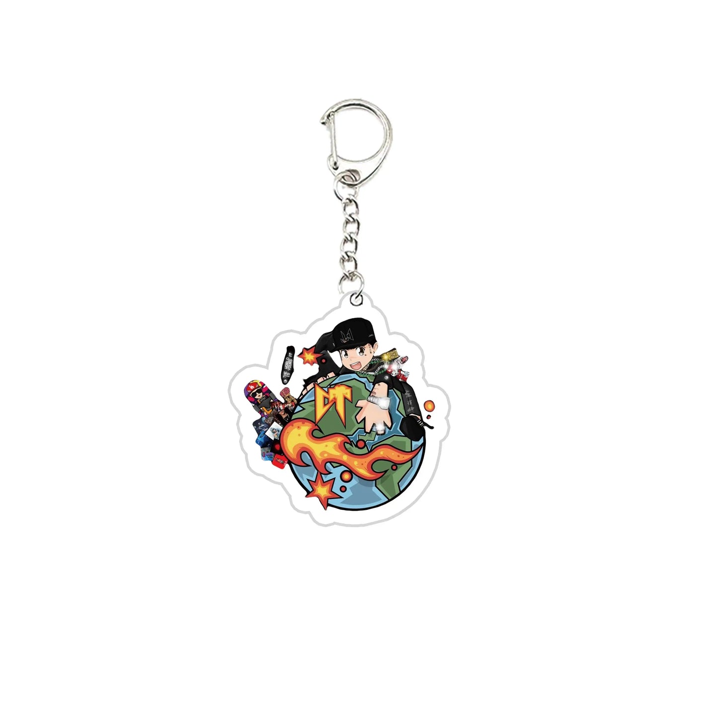 Cartoon Mexican Natanael Cano CT Keychains Keyring Acrylic Natanael Cano Key Chain Ring Pendant Keyring Jewelry Fans Gifts