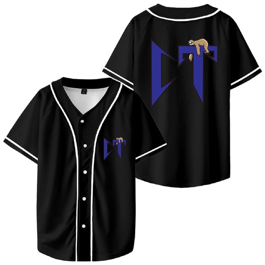 Natanael Cano Corridos Tumbados Merch CT Graphic Baseball Jersey Shirt Fashion V-Neck Short Sleeve Tops Casual Women Men Clothes